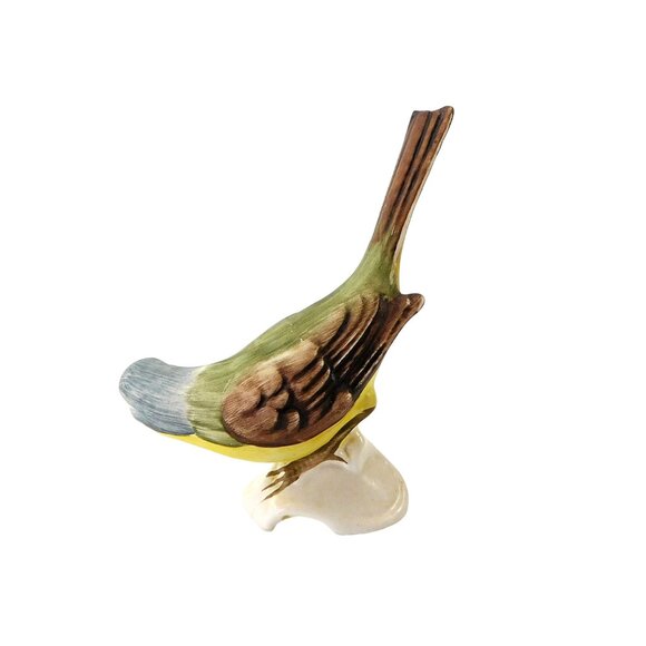 Vintage Goebel Yellow Wagtail Bird Figurine W. Germany Bisque Porcelain - Picture 3 of 8